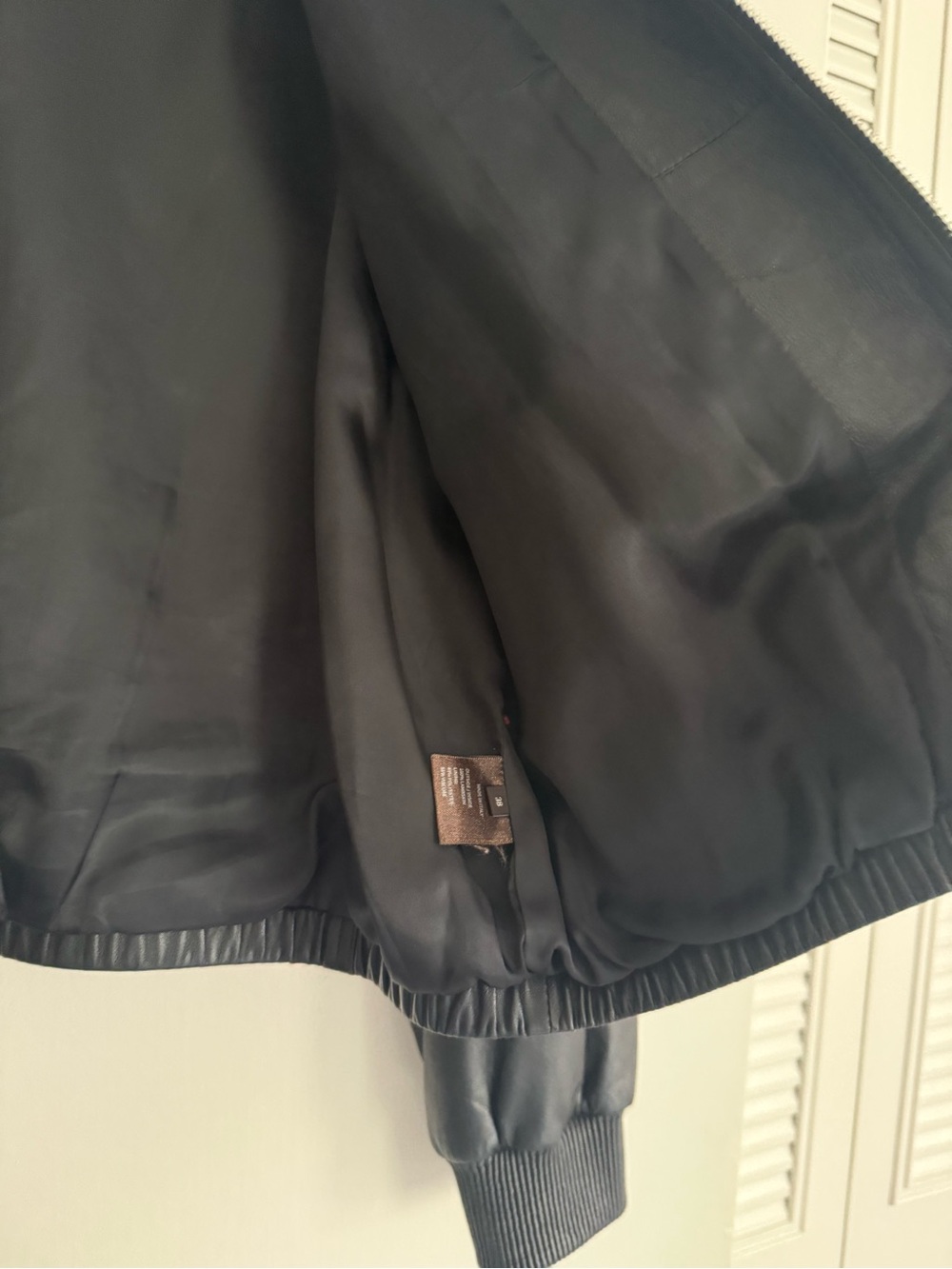 LP style lamb leather bomber jacket - Picture 5 of 10